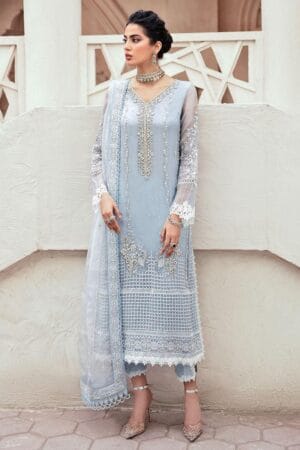 MUSHQ Master Collection – Full Organza Suit | Heavy Adda Work | Premium Quality Unstitched