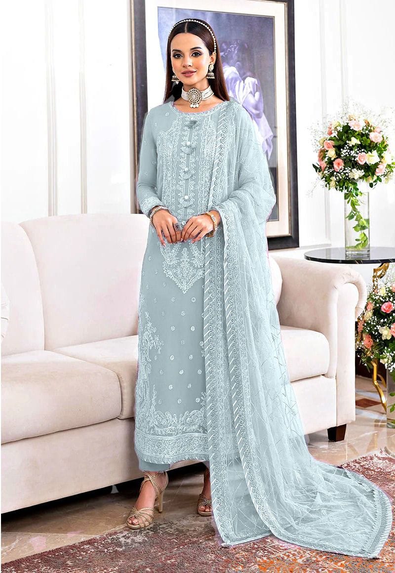 Asim Jofa JhilMil Chiffon Collection β Article AJJMLC_D20-23 | Fully Embroidered Luxury