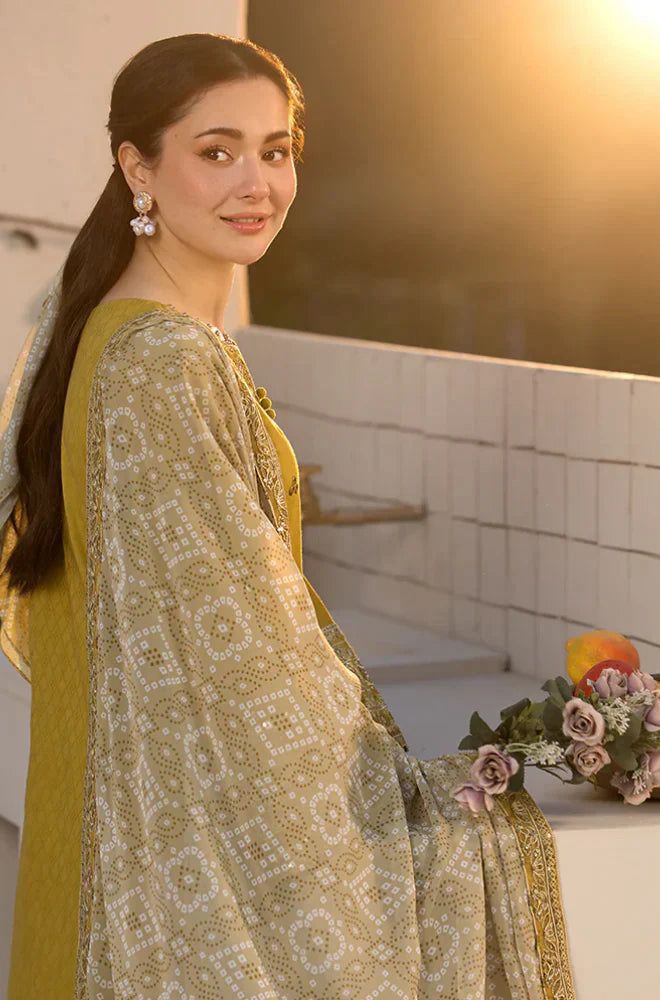 Qalamkar Most Demanding Edition β 3PC Unstitched Dhank Suit with Heavy Embroidery - Image 3
