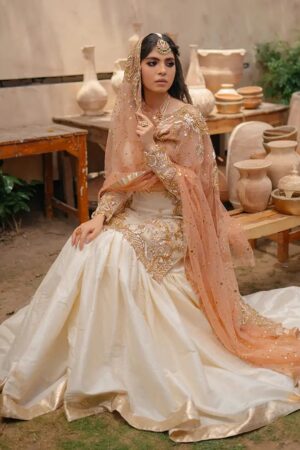 MOOSA WEDDING WEAR – Premium Organza Embroidered Masterpiece ✨