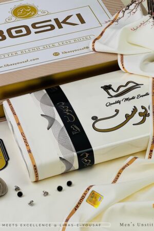 Butter Blend – Premium Men’s Unstitched Fabric (Silk-Less Boski) ✨