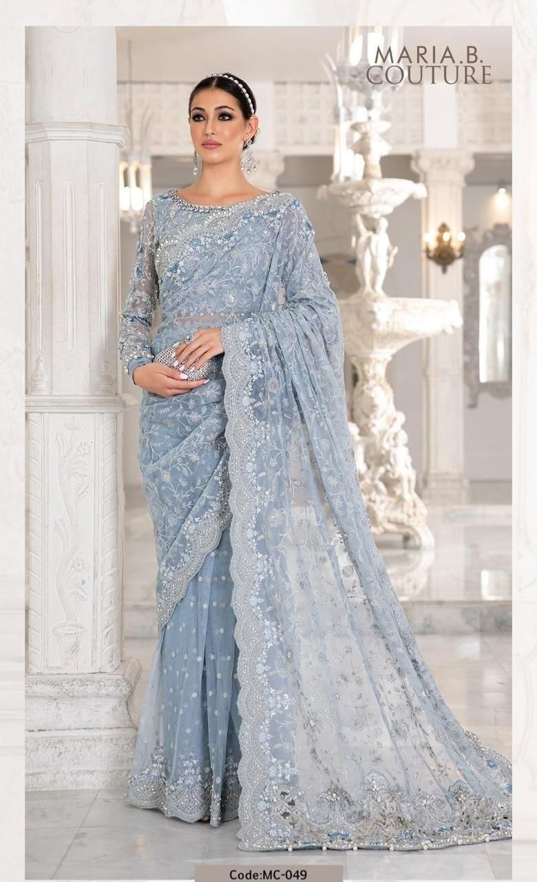 β¨ Maria B Saree Exclusive 2025 | Master Blaster Heavy Embroidered Saree