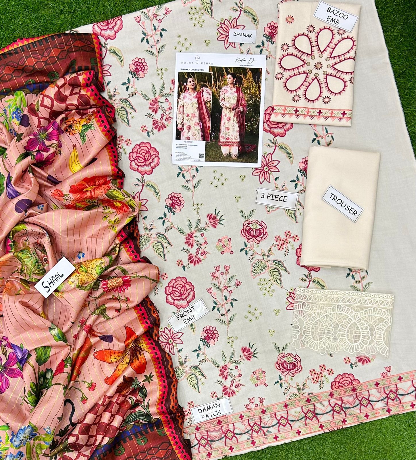 Most Demanding Edition πΈ Premium 3PC Unstitched Suit β Dhank Fabric - Image 5