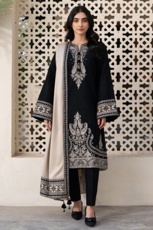 Most Demanding 3PC Unstitched Dhank Suit | Heavy Embroidered Luxury Edition