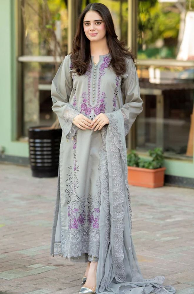 Most Demanding Edition β Premium Dhank 3PC Unstitched Embroidered Suit | Heavy Chiken Kari Work