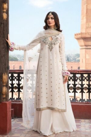 Azure Chiffon Luxury Embroidered Unstitched Collection