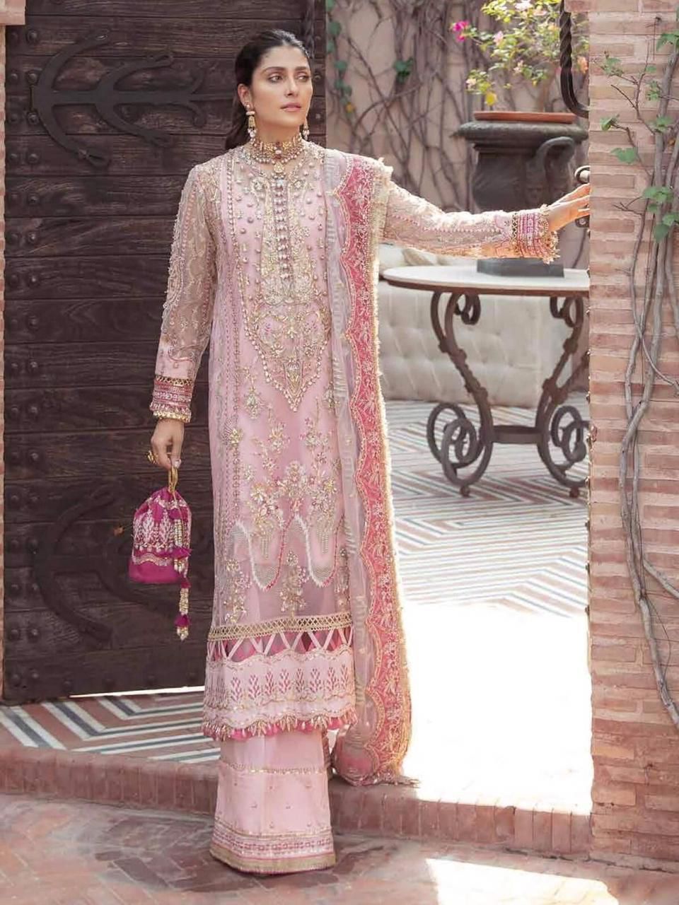 Bridal Collection β Most Demanded Luxury Organza Embroidered Ensemble