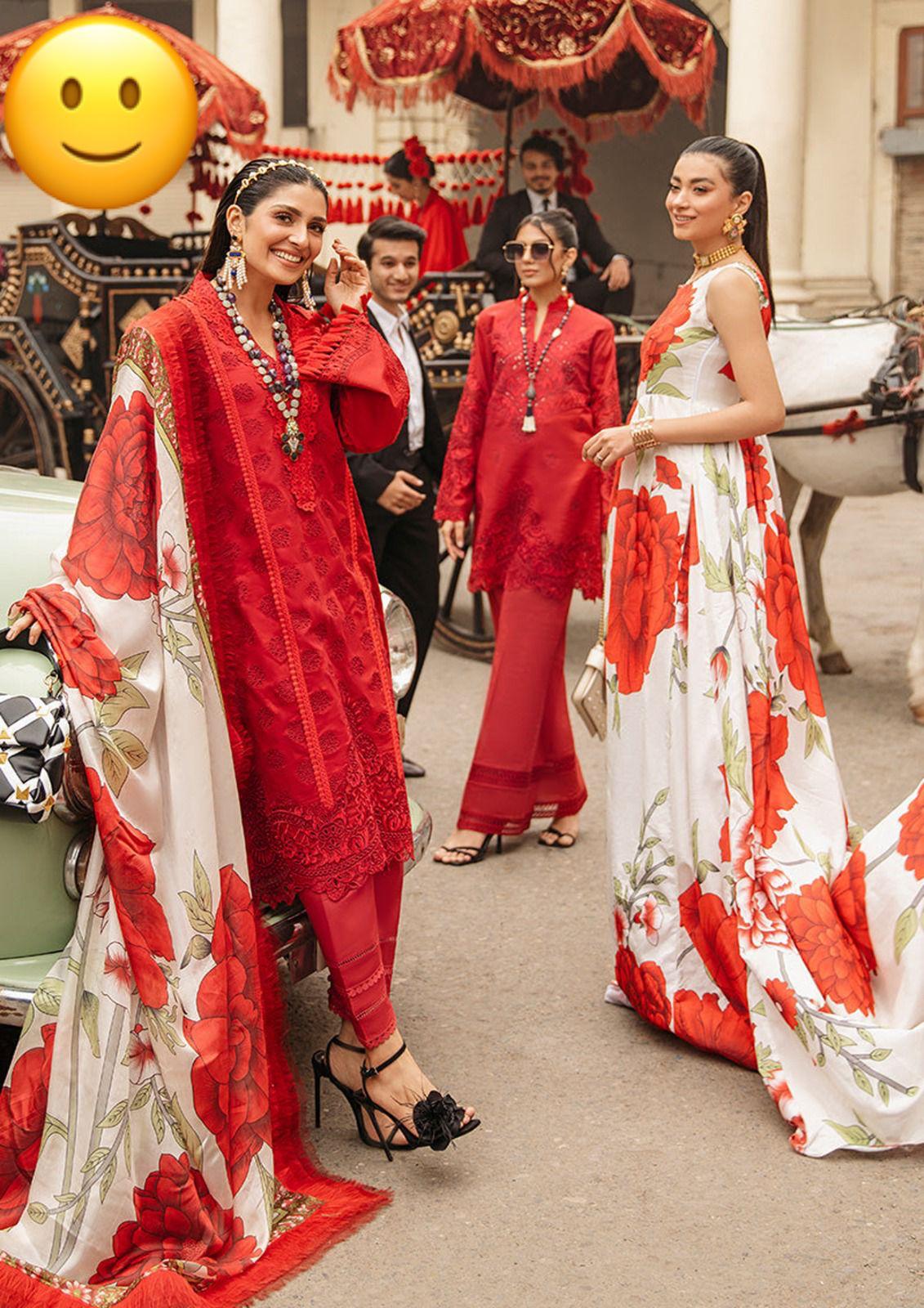 Premium Chikankari Embroidered Lawn & Silk Suit - Image 5