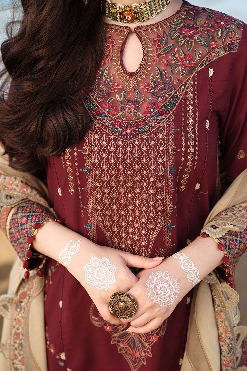 JAZMIN Unstitched MI-4450 Lawn Cotton Suit with Organza Dupatta - Image 4