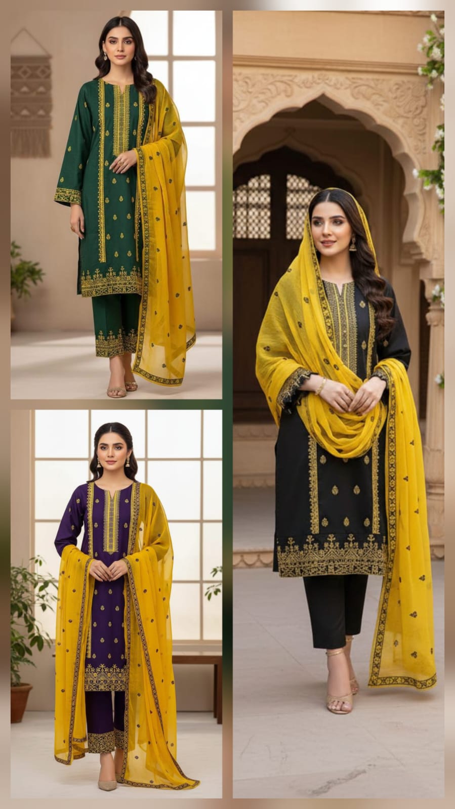 Embroidered Cotton 3-Piece Suit | Summer Collection 2026 - Image 5