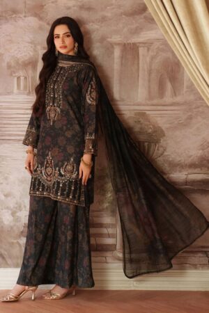 Mohagni Lawn Collection 2026 – 3PC Digital Printed Embroidered Suit