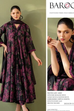 Baroque BR-12 Premium 3 Piece Lawn