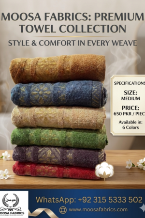 Soft Jacquard Velvet Towels – Medium Size | Premium Quality