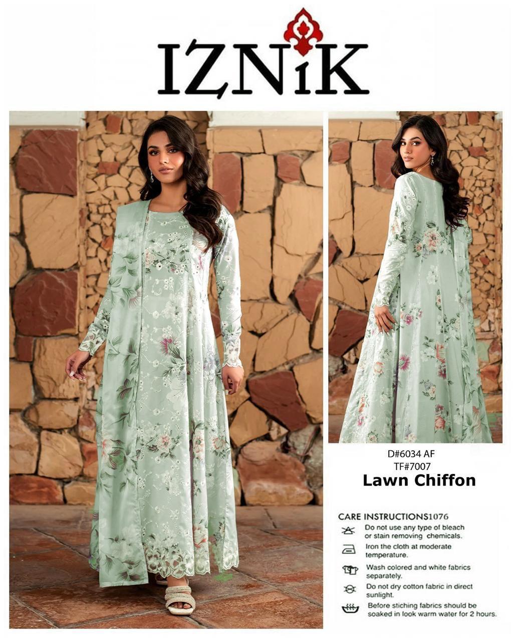 Elegant 3PC Lawn Suit by Maria B β Allover Print with Chiffon Dupatta