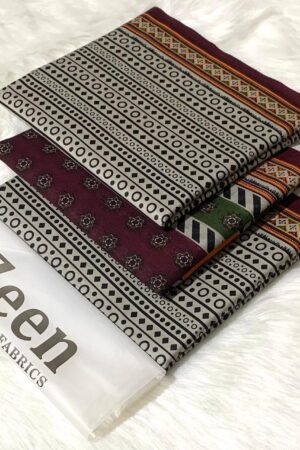 Zeen Digital Lawn 3 Pcs Suit | Fine Quality Printed Lawn with 4 Side Dupatta