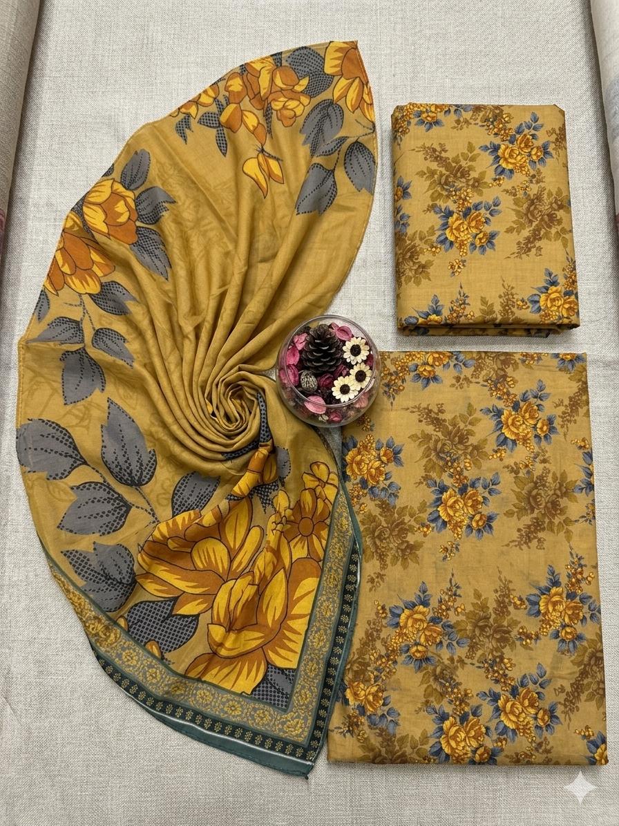 GULPOSH 3Pc Premium Printed Lawn Collection 2026 β Airjet Lawn Elegant Summer Suits - Image 33