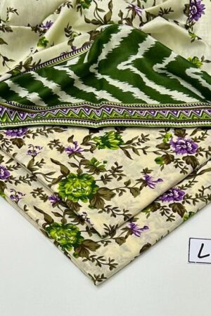 Lawn Suit with Printed Shafoon Dupatta – 3PC Summer Collection
