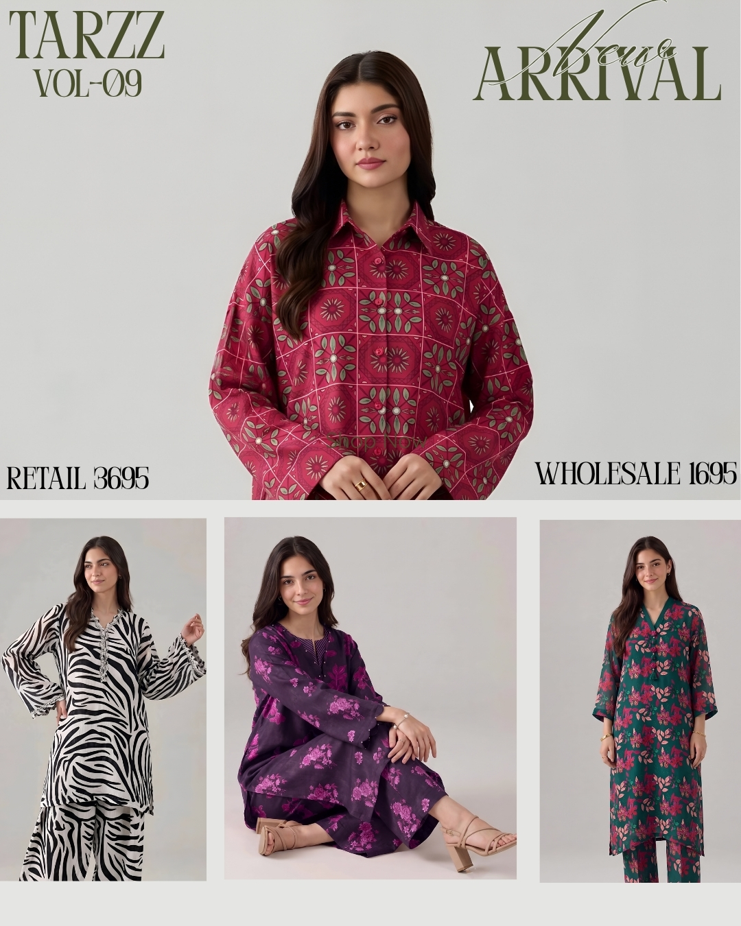 TARZZ Premium Printed Lawn 2-Piece Summer Collection - Image 12