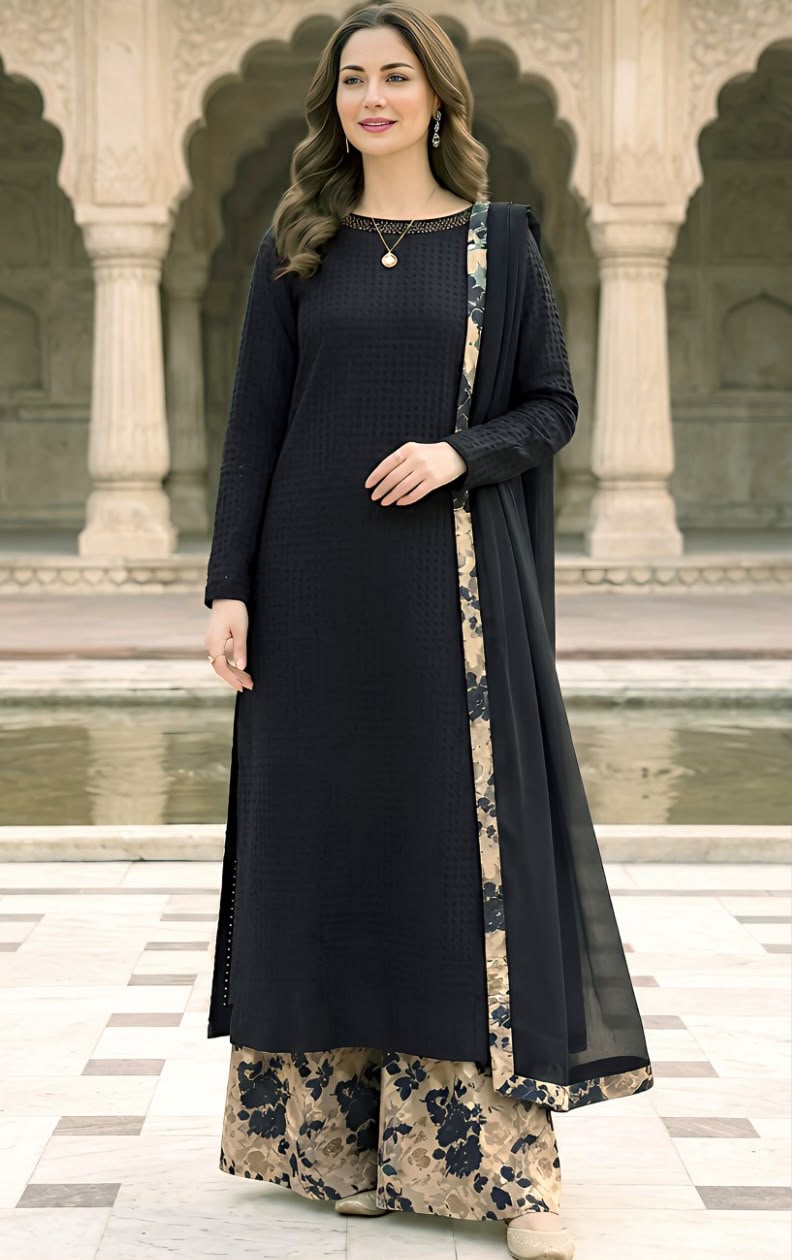 Khaas Luxury Lawn 3 Piece Suit โ Ready to Wear Chiffon Dupatta - Image 2