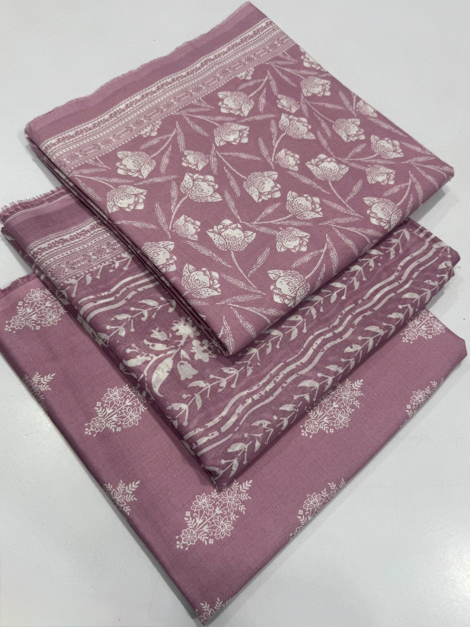 Bin Saeed Original 3 Piece Unstitched Suit | Premium Lawn Collection - Image 18