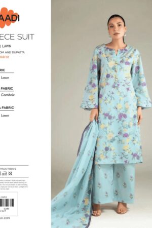 Khaadi 3 Piece Printed Lawn Suit