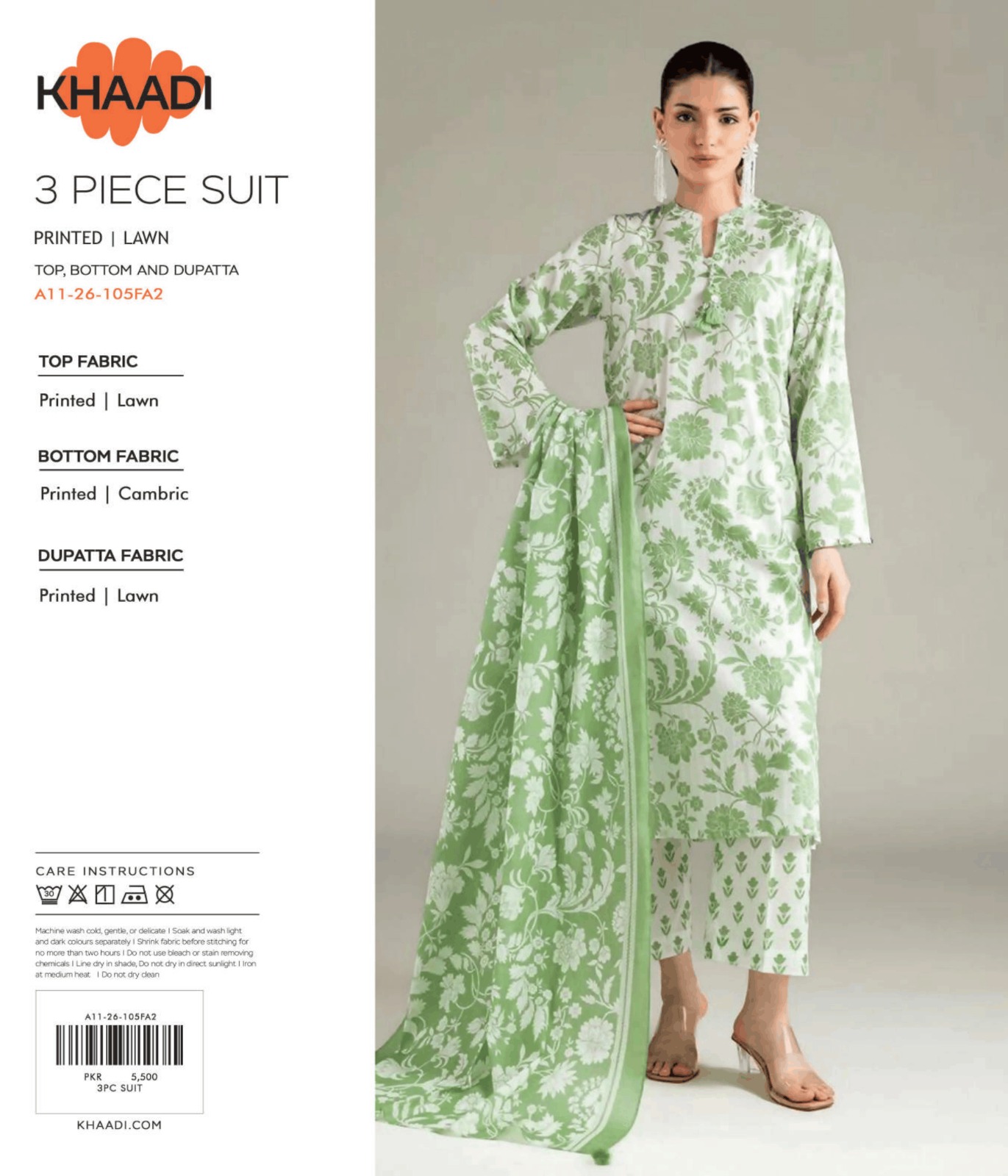 Khaadi 3 Piece Printed Lawn Suit - Image 7