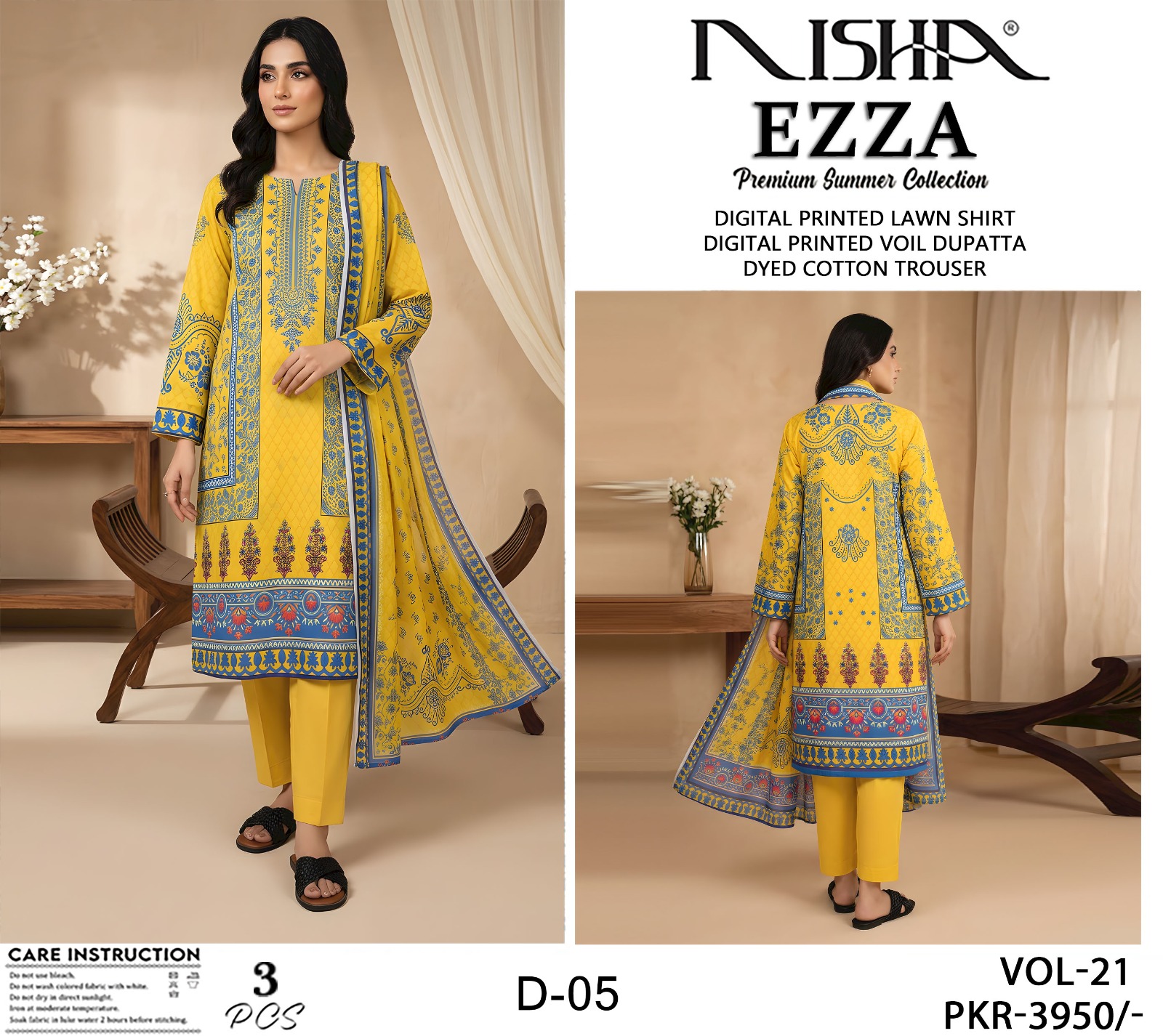 Nisha EZZA Premium Summer 3Pc - Image 8