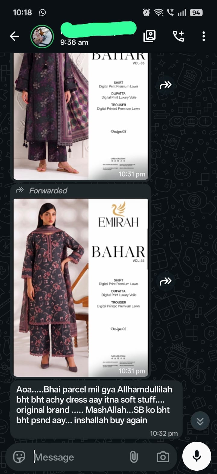 Nisha EZZA Premium Summer 3Pc - Image 3